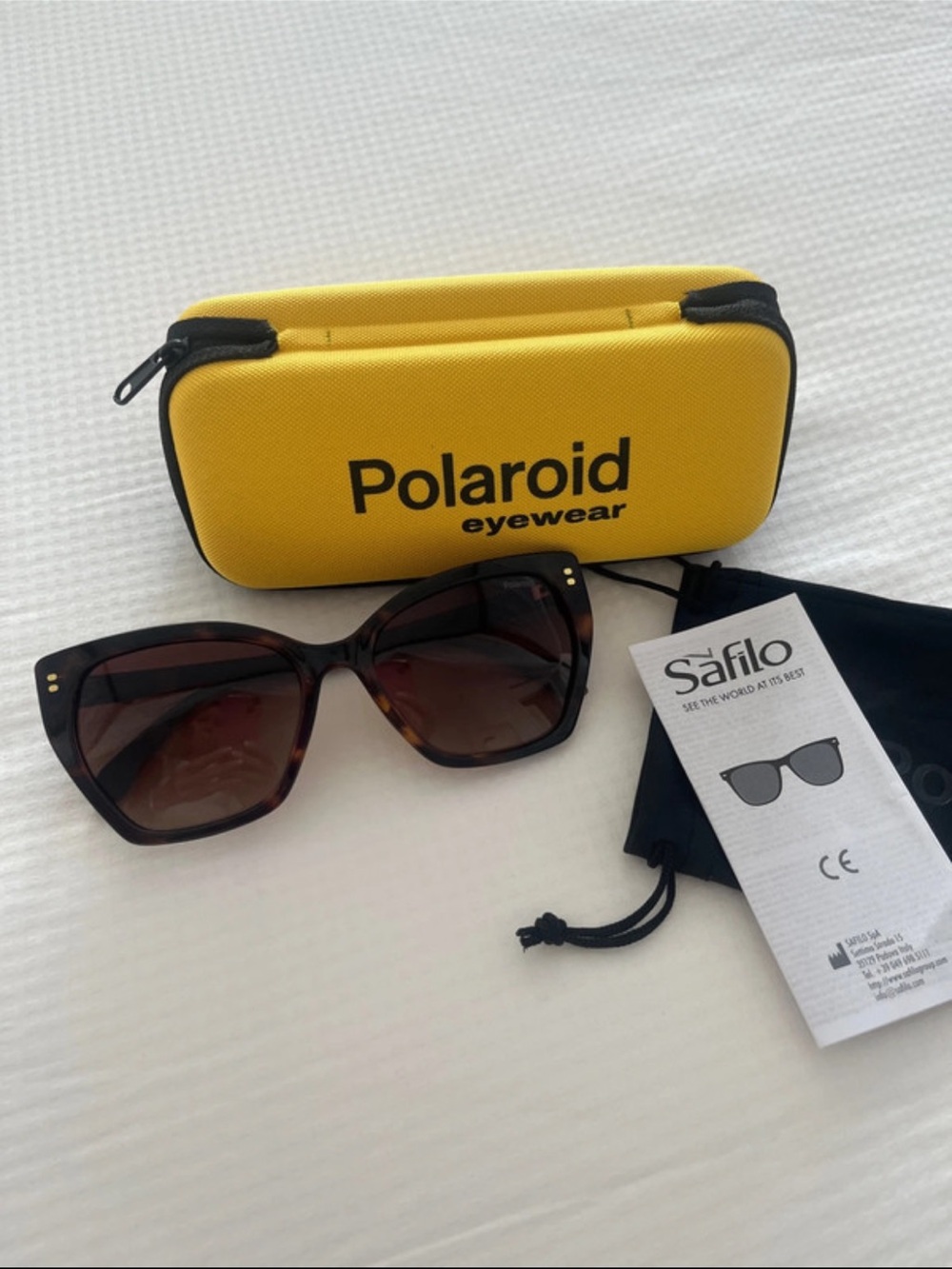Polaroid Women’s Tortoise Cat-Eye Sunglasses - Brown Lenses